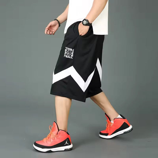 Men's Basketball Shorts 300lbs Obese Loose Fit Sweatpants Beach Casual Pants Extra Large Lose Fit Men's Pants