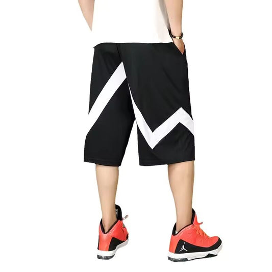 Men's Basketball Shorts 300lbs Obese Loose Fit Sweatpants Beach Casual Pants Extra Large Lose Fit Men's Pants